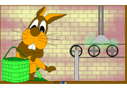 Gif animé Pâques lapin